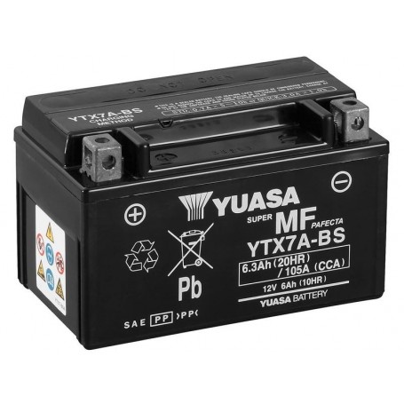 Batería YUASA YTX7A-BS (con electrolito)