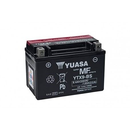 Batería YUASA YTX9-BS (con electrolito)