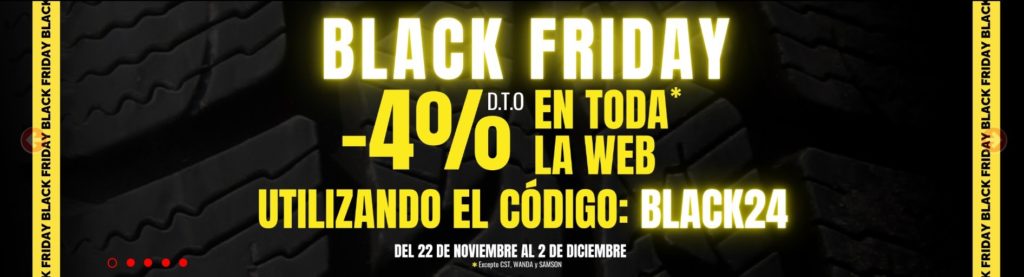 black friday neumáticos baratos online 2024